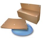 使用済みのケースは特殊な構造により、簡単に折りたたむことができます。